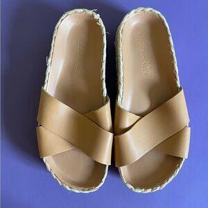 EUC. Women’s Splendid, Becki Natural Platform Sandal.